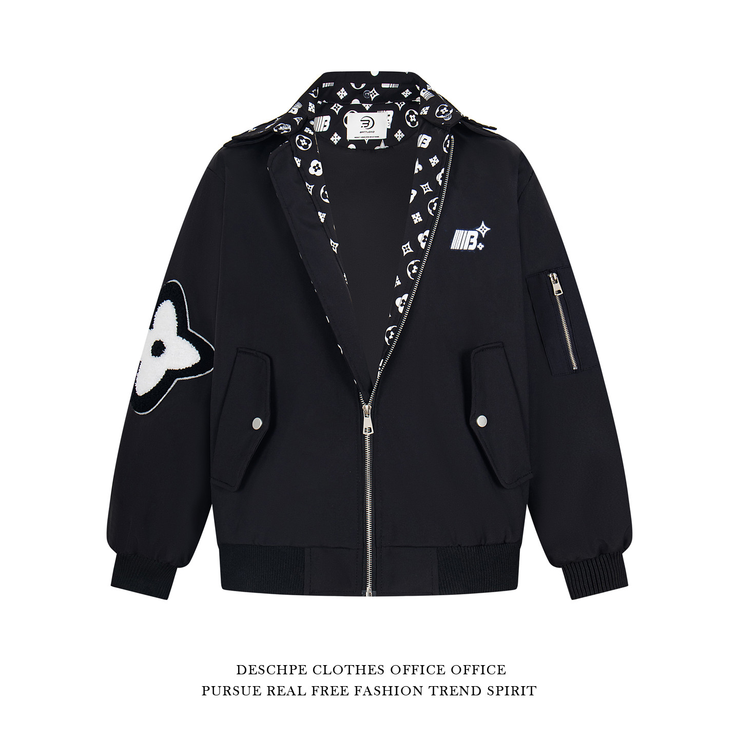 国潮美式复古夹克棉衣外套男女装