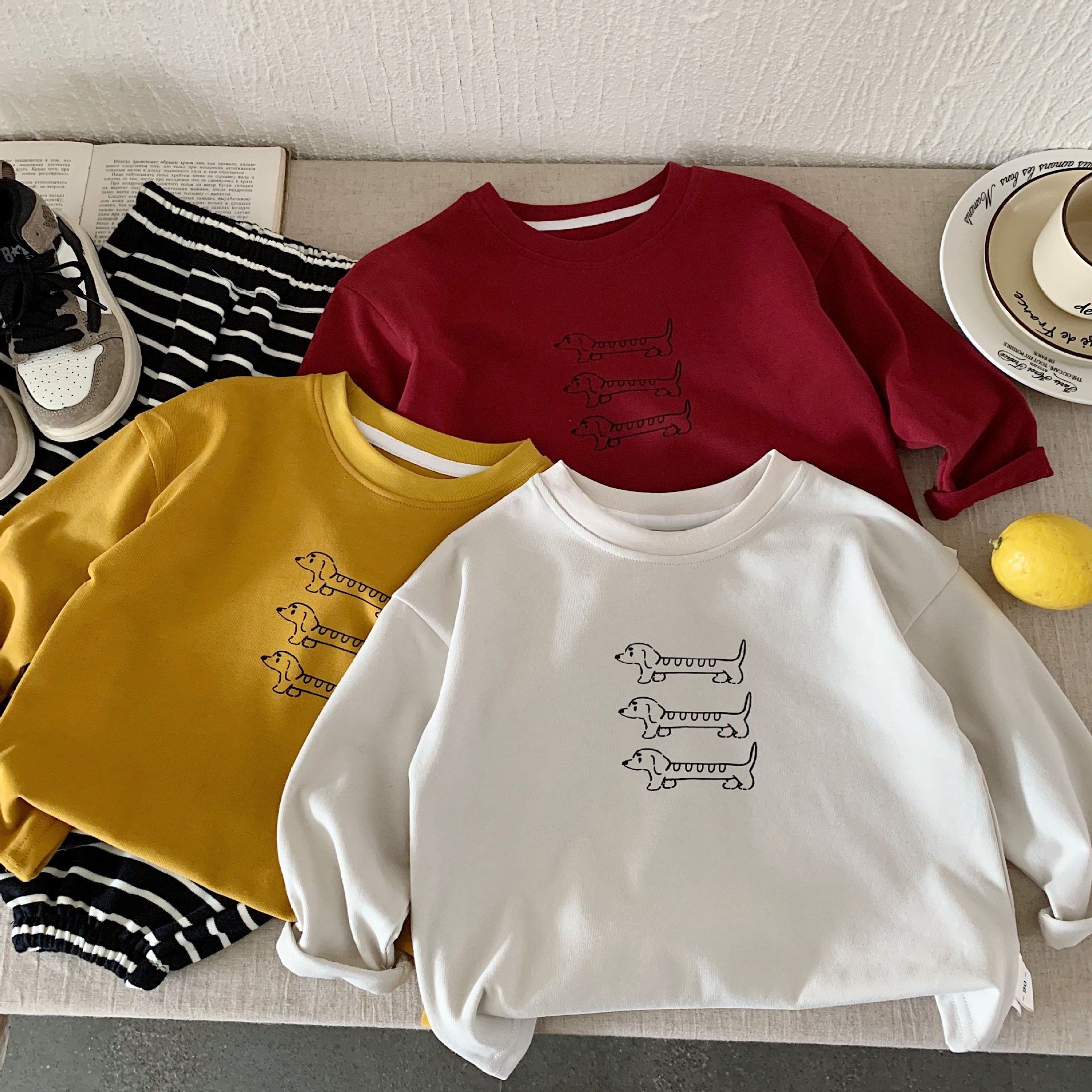 儿童长袖t恤2025秋季新款韩版男童女童套头打底衫宝宝纯棉上衣潮