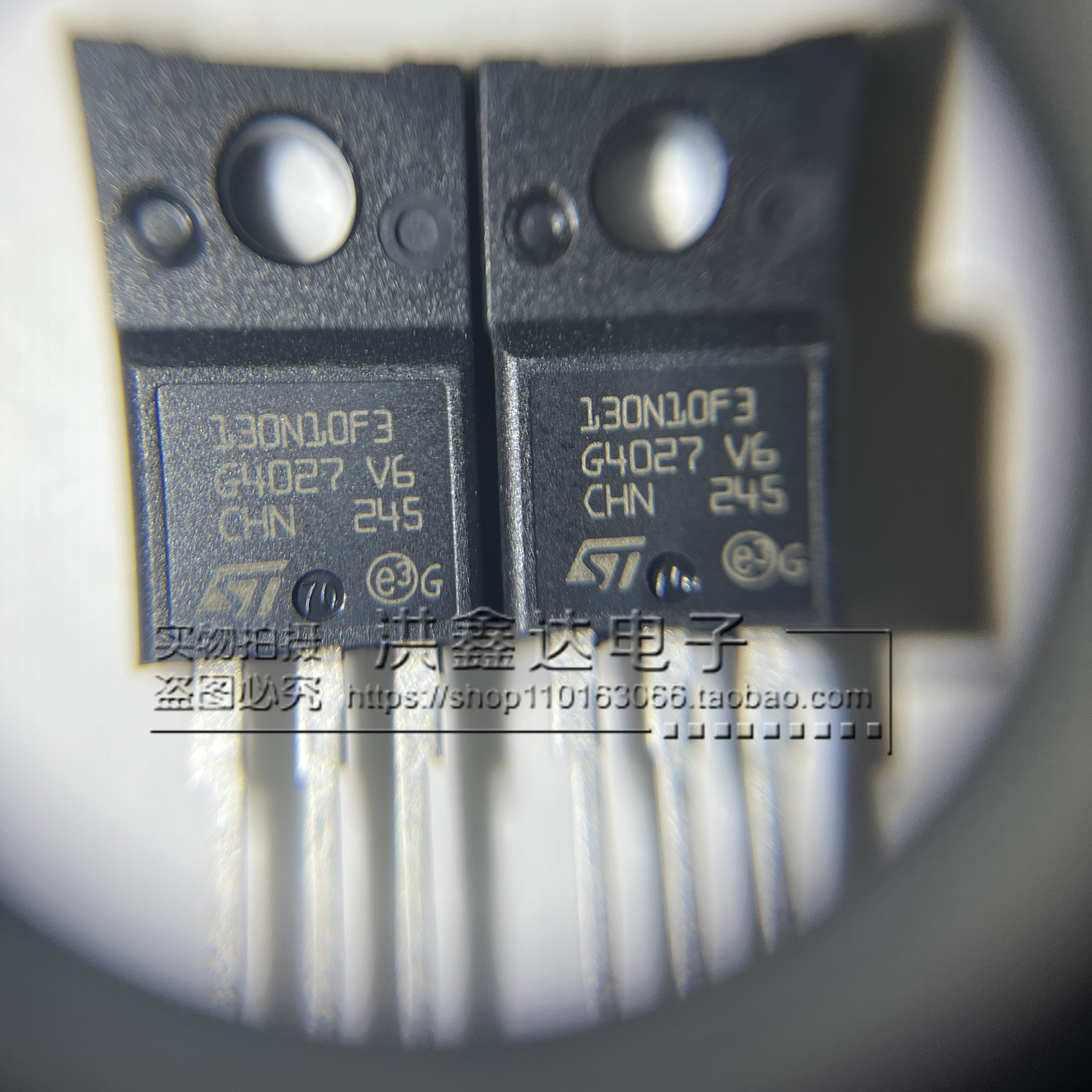 全新 STF130N10F3-VB TO-220F-3 60V 30A 场效应管(MOSFET)