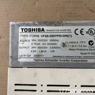 2007PM 0.7 S9系列变频器VFS9 东芝VF