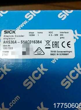 德国SICK西克值编码器AHS36A-S5AC01638