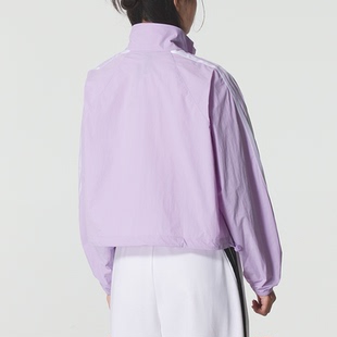阿迪達(dá)斯涼感梭織夾克女2025秋新款 Adidas 運(yùn)動(dòng)服休閑外套KC0182