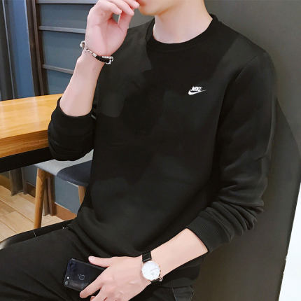 Nike耐克卫衣男2024春季新款运动服宽松套头衫圆领长袖T恤BV2667
