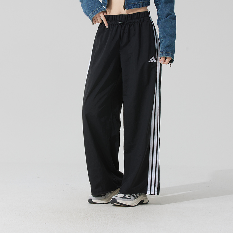 Adidas/阿迪达斯长裤女裤宽松阔腿2025夏季新款运动休闲裤JE1306
