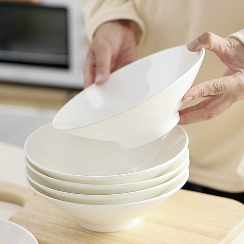 斗笠碗面碗家用骨瓷斗碗汤面碗