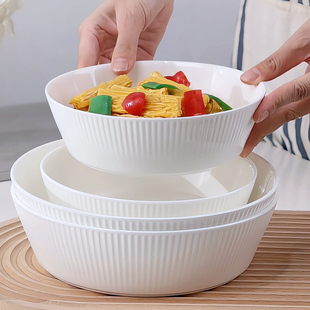 漂亮盘子家用菜盘2025新款烤箱烤盘白色骨瓷蒸蛋深盘汤盘陶瓷餐盘