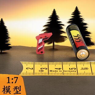 微缩比例1 7模型镂空大F握把20mm导轨RVG手柄AFG金属阻手轻型阻手