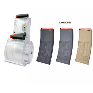 精击4代黑透夹slr弹匣加长马盖普高速透明精击L5金属弹夹压力弹鼓