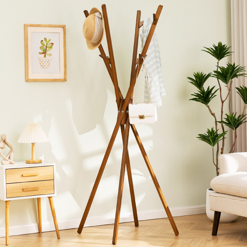 挂衣架落地式衣帽架子卧室衣服收纳不占地家用网红置物架门口房间