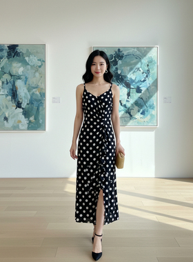 YAOLY姚领夏季吊带连衣裙夏季新款碎花854H21713
