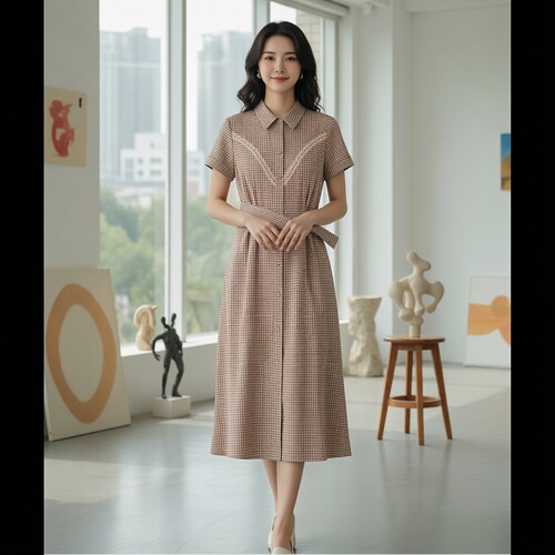 【航妈专享】YAOLY姚领2024季连衣裙858025082