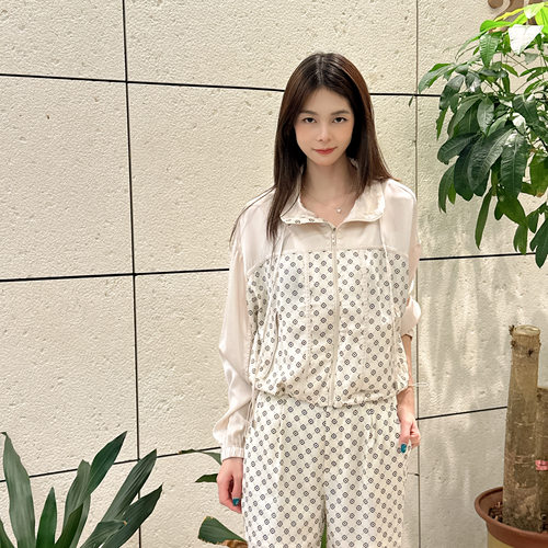 YAOLY姚领新款 外套拉链保暖印花841H23723