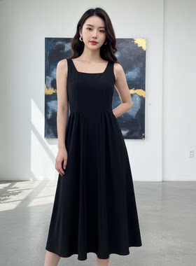 YAOLY姚领吊带连衣裙简约风女士城市通勤854K11212