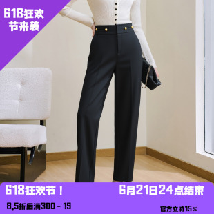 YAOLY姚领裤子休闲商务女士黑色829H32152