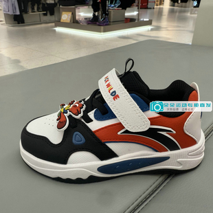 安踏儿童2026新年春款男小童魔术贴皮面疯狂动物城板鞋312619932