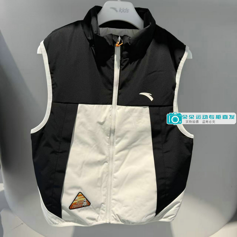 安踏儿童宽松版拒水梭织羽绒马甲