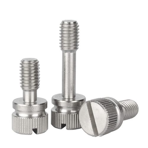 304不锈钢一字槽小头手拧松不脱螺丝圆头防脱半牙螺钉 M3M4M5M6M8