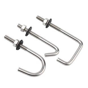 304不锈钢石棉瓦挂钩异形方钩 直角圆挂钩螺栓 勾丝螺丝 M5M6加长