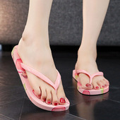 人字拖鞋 女可爱夏水果外穿软底防滑洗澡平底学生沙滩卡通夹脚凉拖