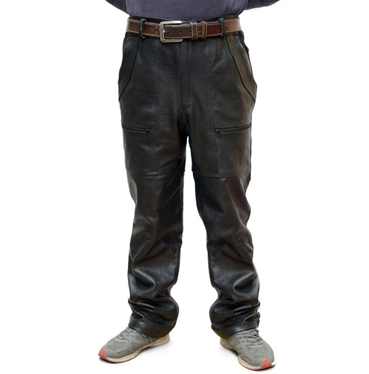 Pantalon cuir homme droit - Ref 1491402 Image 1