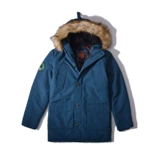 Superdry Зимний пуховик с капюшоном, средней длины, увеличенная толщина, (в наличии на складе)