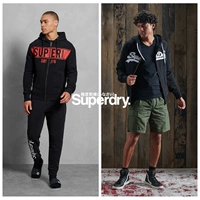 Superdry Демисезонная бархатная толстовка, этнический стиль, увеличенная толщина, облегающий крой