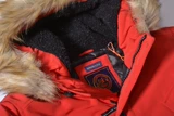 Superdry Зимний пуховик с капюшоном, средней длины, увеличенная толщина, (в наличии на складе)