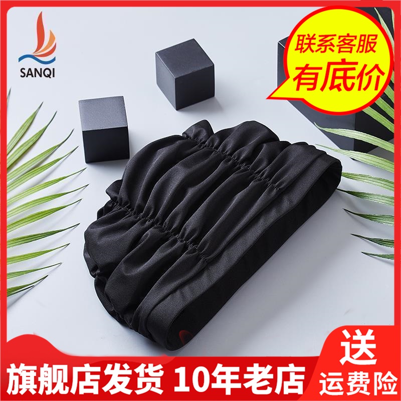 三奇新款游泳帽布女士款大号长发护耳舒适防水成人装备泡温泉用品