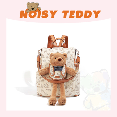 NOISYTEDDY小熊毛绒双肩包女
