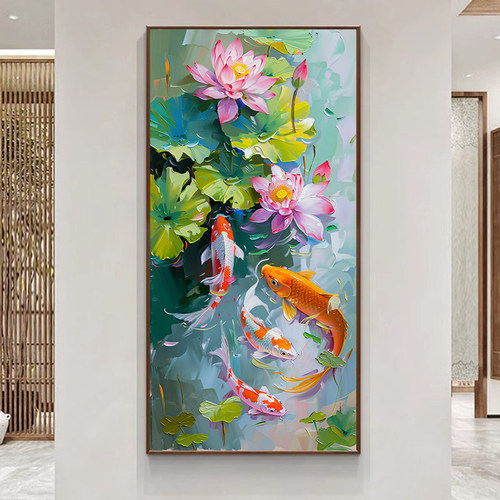 丙烯简约手绘数字油画