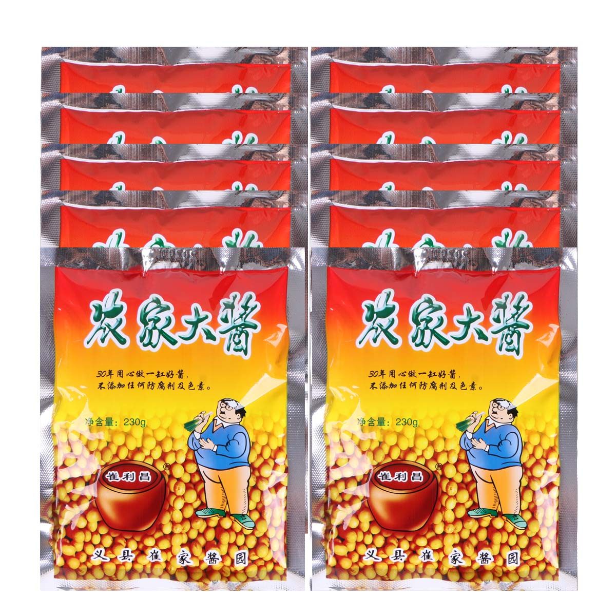 东北特产锦州义县崔利昌大酱 农家大酱 纯黄豆酱袋装 230g×10袋|msdalam kategori beras/Utara-Selatan barangan kering/perasa, perasa/Jam/salad, sos, sos perasa - dari Buy2taobao.com untuk memberikan perkhidmatan ejen Taobao profesional membeli