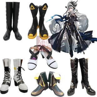 明日方舟 风笛令蜜蜡cos鞋 归溟幽灵鲨艾丽妮流明掠风cosplay鞋子