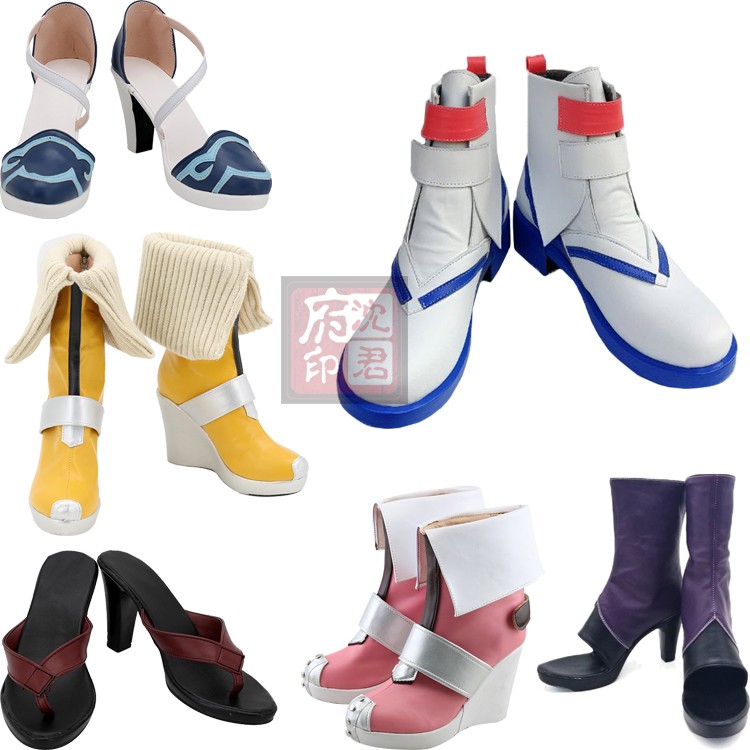 王者荣耀 伽罗cos鞋 伽罗天狼溯光者 太华 花见巫女cosplay鞋子