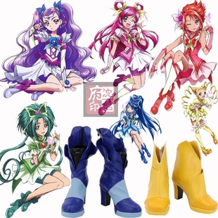 光之美少女水无月香恋COS鞋子 梦原希夏木玲春日野丽秋元小町美美