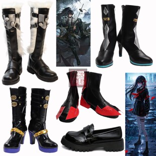 鸣潮cos鞋 嘉贝莉娜cosplay鞋子伤痕/仇远/千咲cos鞋动漫来图定制