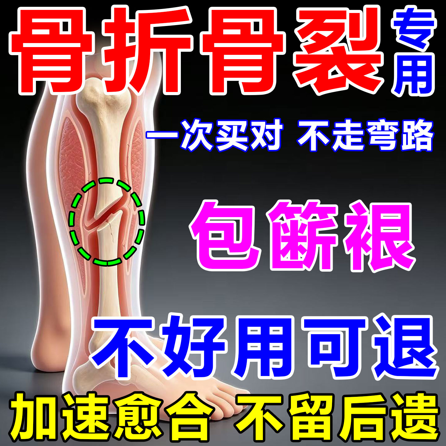 骨折骨裂恢复药快速接骨伤筋动骨跌打损伤愈合外用活血散瘀膏药贴