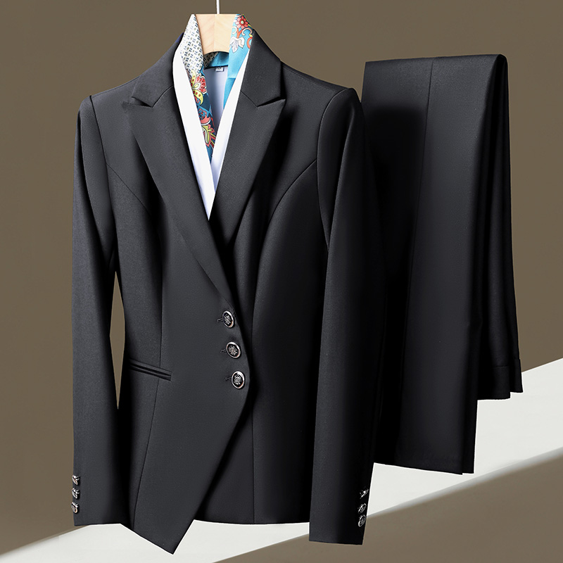 高端职业西装套装女修身