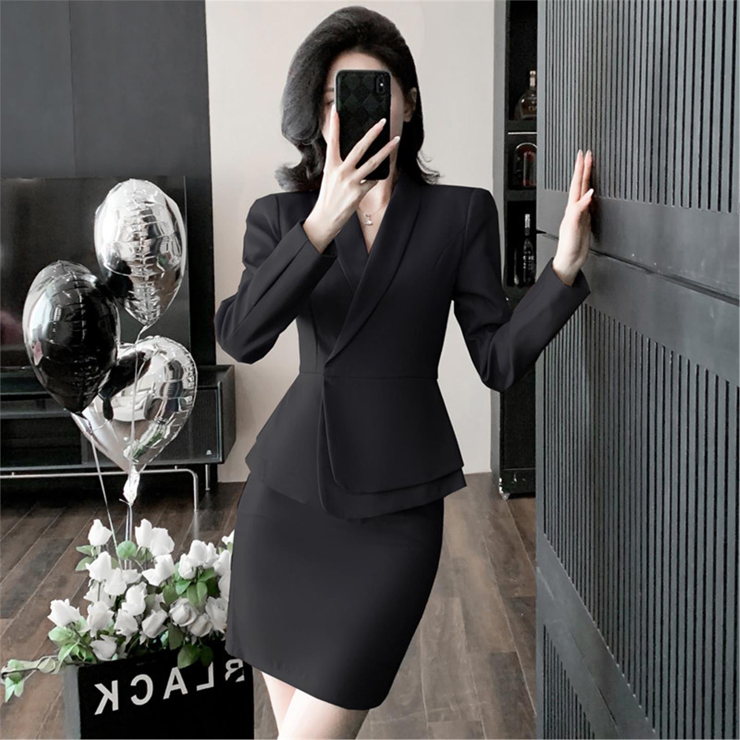 ol职业装套装女2026新款秋冬气质女神范前台工作装面试正装工作服