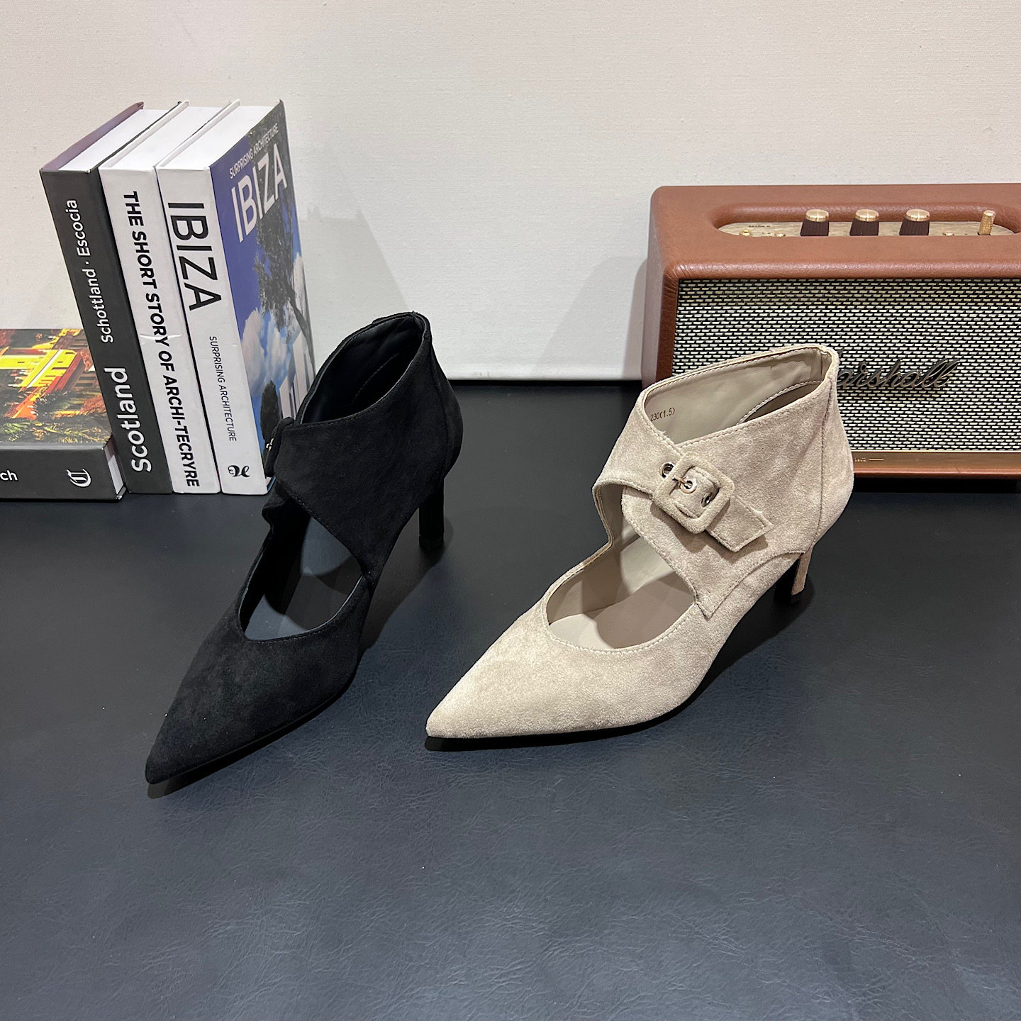 法式时尚细跟高跟鞋女2026春新款尖头浅口单鞋少女百搭网红女鞋潮