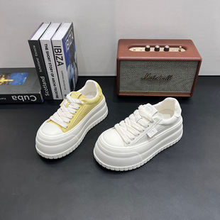 新款 单鞋 厚底板鞋 松糕底学生休闲女鞋 潮 女百搭运动小白鞋 2026春季