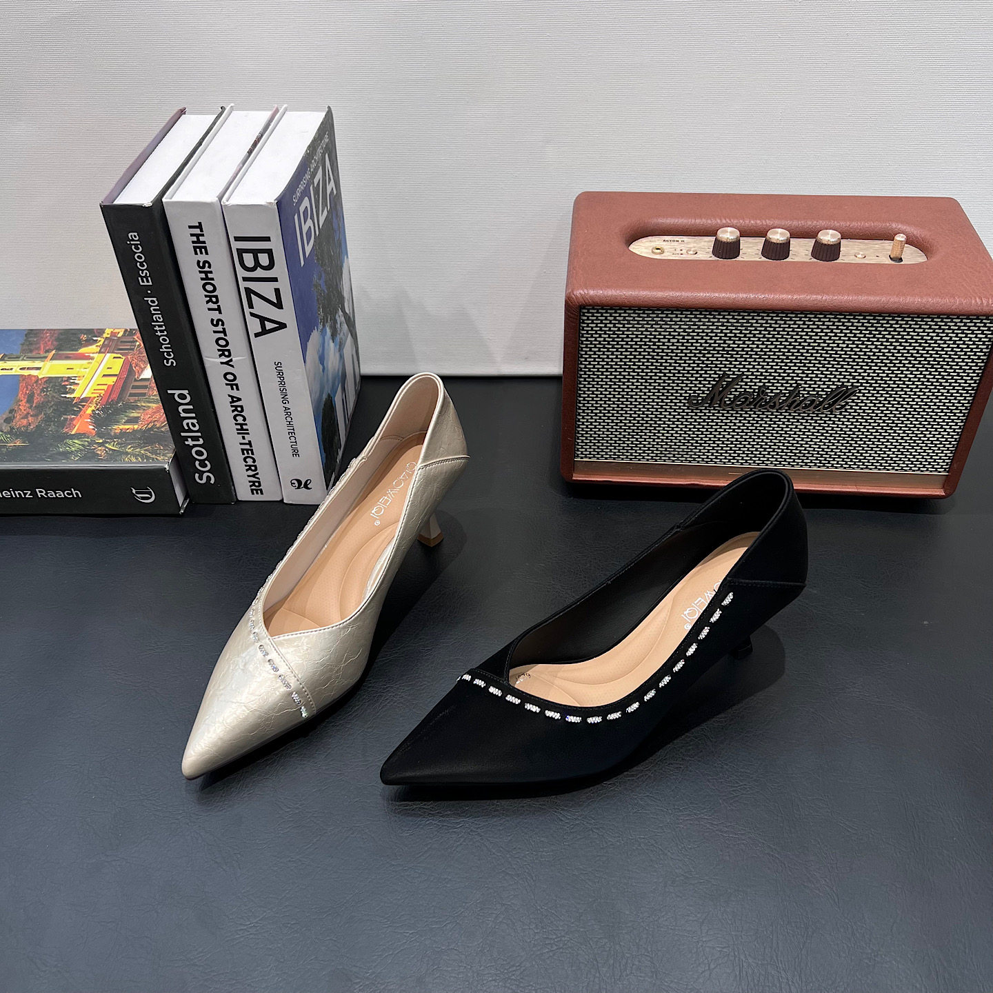 法式尖头温柔风单鞋女2026春新款浅口黑细跟配裙子高跟鞋通勤女鞋,女鞋,浅口单鞋,淘宝优惠券,粉丝福利购,淘宝优惠卷