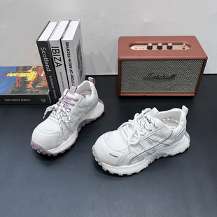 欧货薄款网面透气机车老爹鞋女ins潮2026春夏软底时尚休闲运动鞋