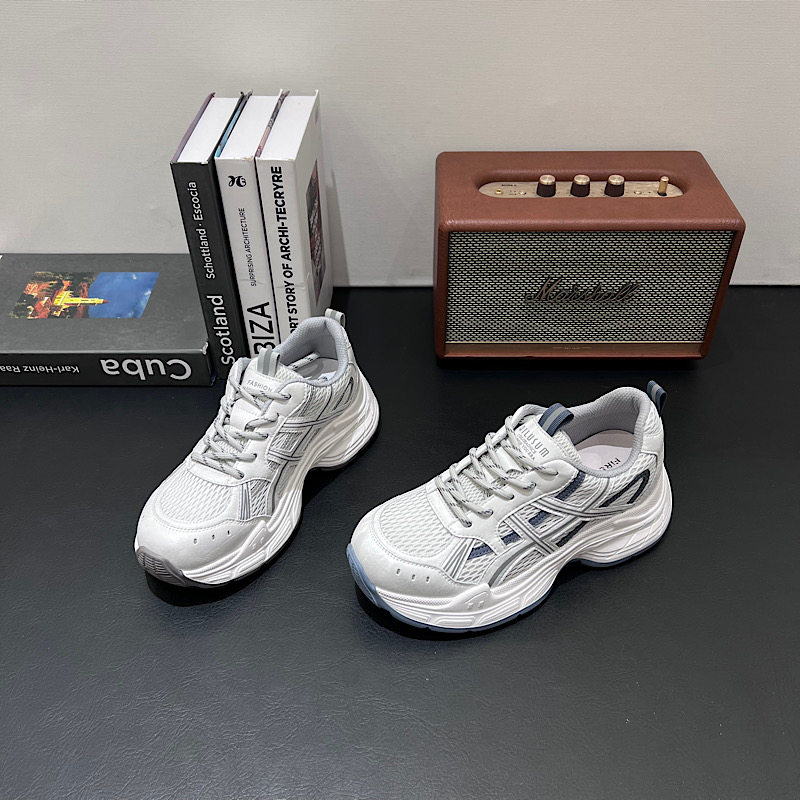 欧洲站厚底老爹鞋女2026新款夏季透气增高轻便显脚小百搭运动女鞋