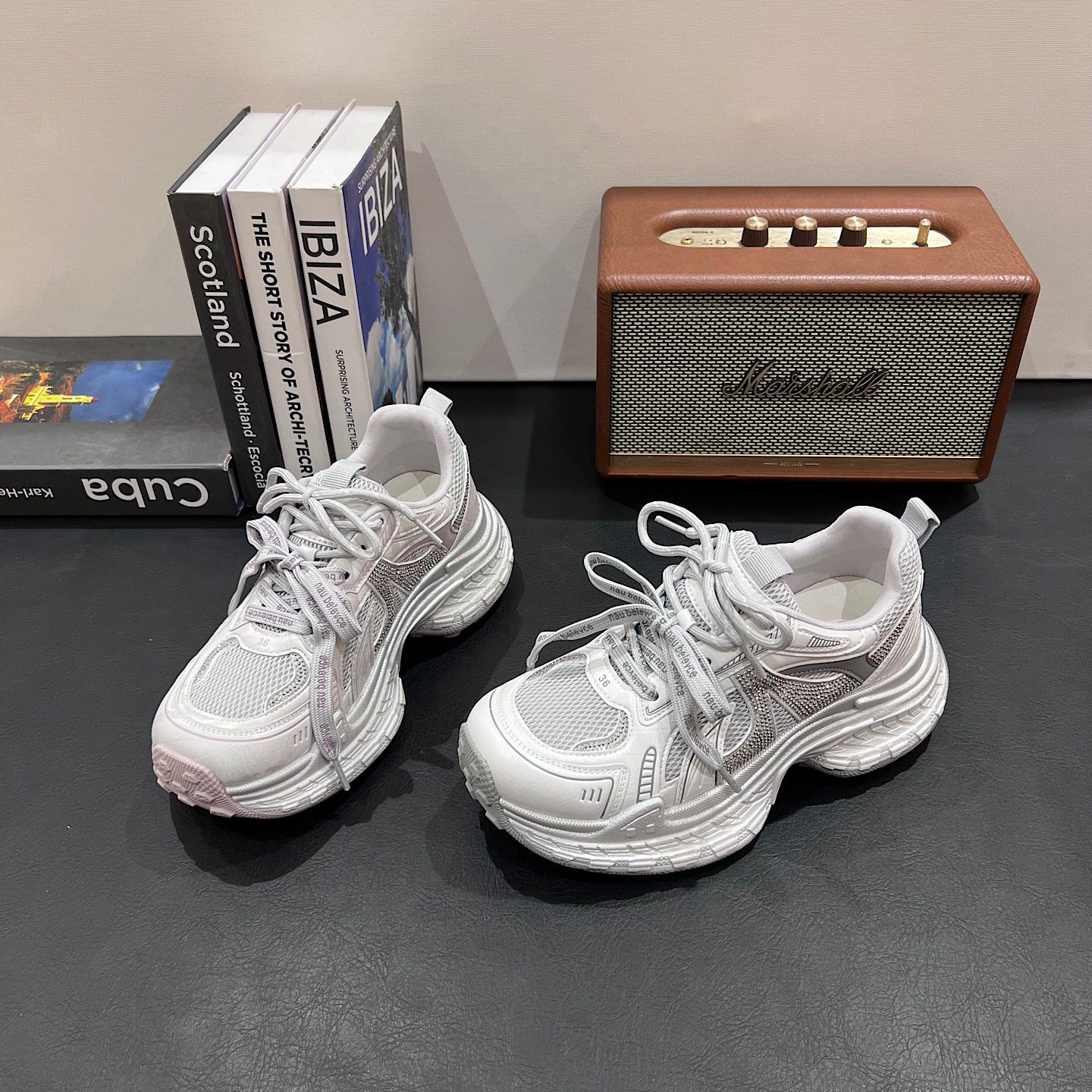 2026新款春夏厚底老爹鞋百搭运动鞋时尚复古增高鞋网面透气鞋女鞋