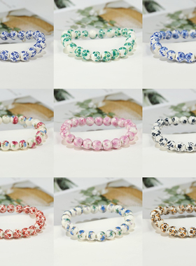 景德镇民族风陶瓷串珠简约手串