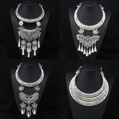 少数民族风项圈特色苗族银饰项链