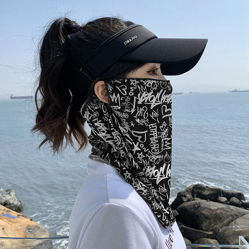 JOZOZ防晒面罩女全脸抗UV夏季户外骑行遮脖子冰丝面罩男潮款