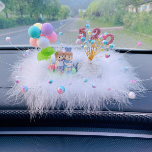 女 饰饰品礼物用品汽车摆件可爱个性 甜小情侣男女神新款 车内车载装
