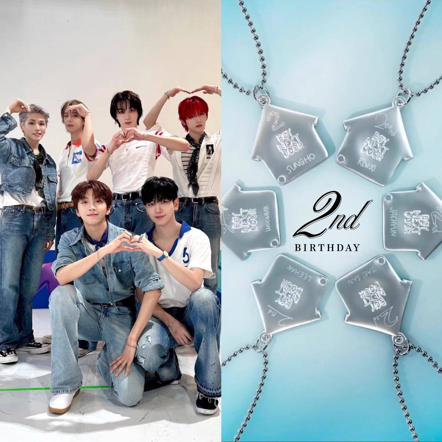 新款韩国男团boynextdoor二周年小房子项链小众设计粉丝应援礼物