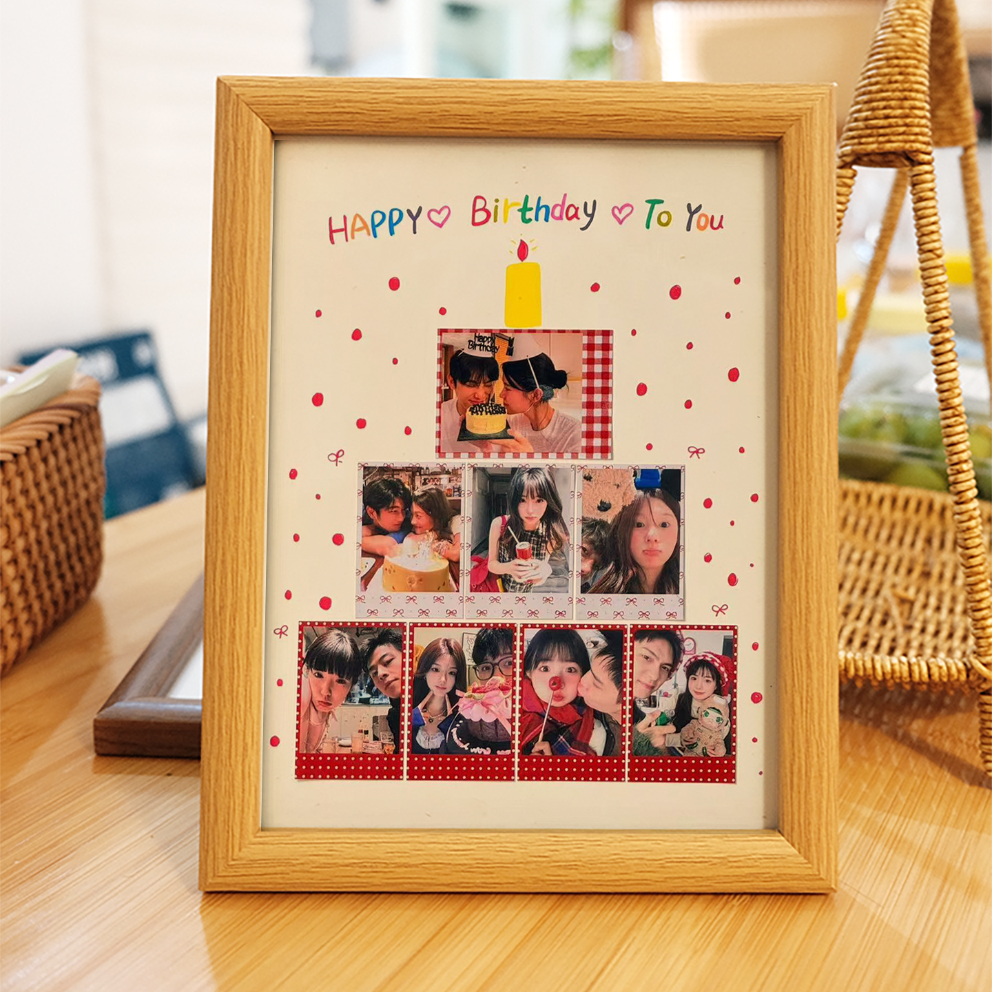 拍立得定制照片涂鸦相框diy生日礼物情侣周年纪念送朋友礼物闺蜜,家居饰品,相框/画框,淘宝优惠券,粉丝福利购,淘宝优惠卷